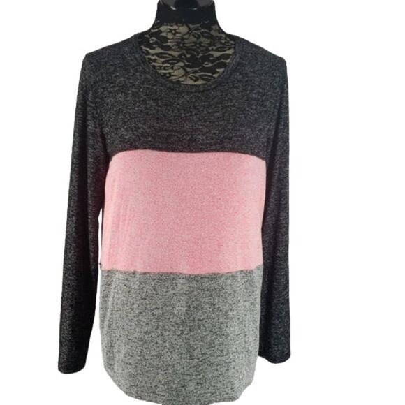 Fantastic Fawn Women's Color Block HI Low Pullover‎ Sweater Large - Picture 1 of 6